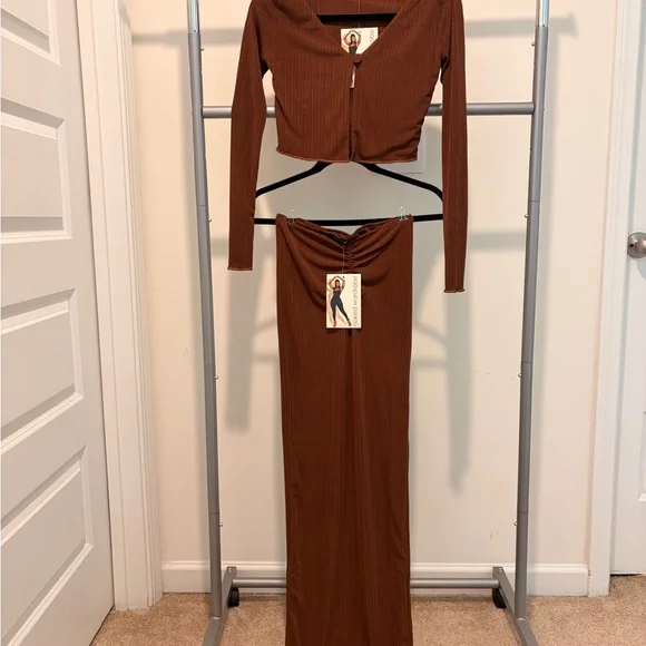 knee length dresses for ladies Modal Overlay Ruched Maxi Dress – Naked Wardrobe main image 0